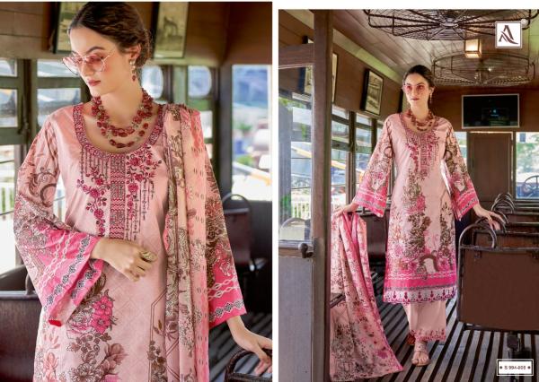 Alok Qurbat Edition 5 Cambric Cotton Designer Dress Material